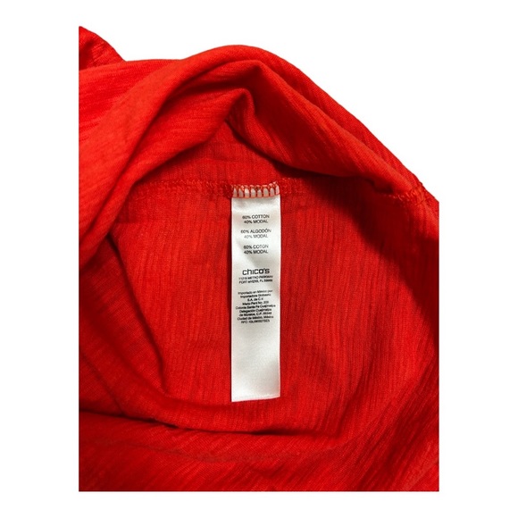 Chico’s The Ultimate Tee In Orange Size XL [222] - Picture 4 of 4